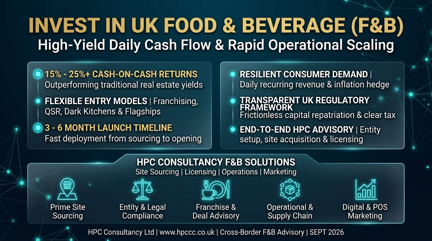 Why Australia Investors Must Consider the UK Food and Beverage Sector as Their Primary Entry Point